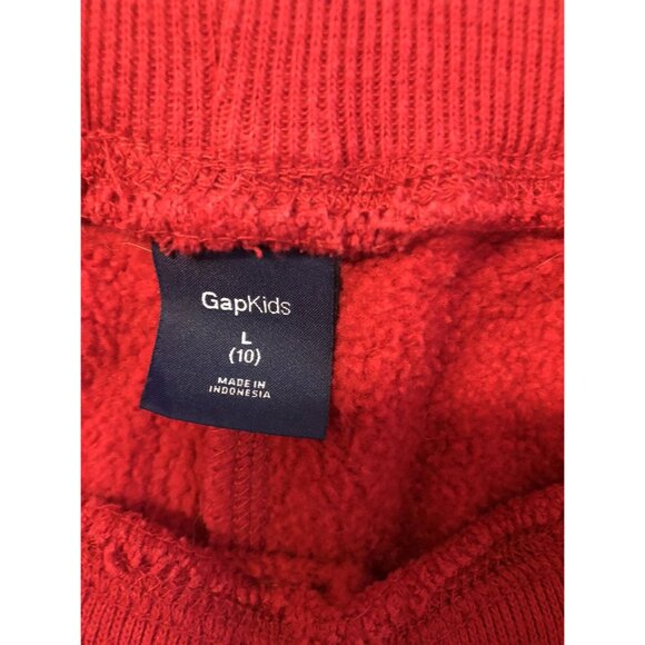 Gap Size 10 Red Wide Leg Bottom Sweats - Picture 4 of 6